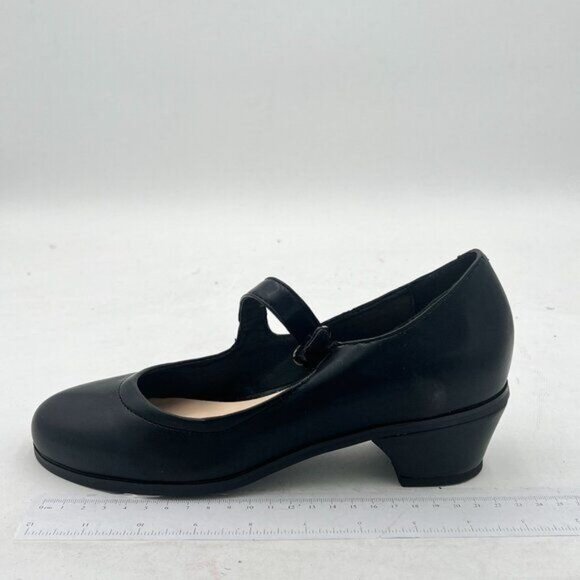 YDN Women Retro Round Toe Low Heel Mary Janes Pumps Chic Comfort Slip On Walking - Picture 2 of 8